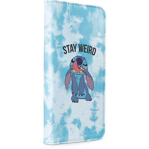 Disney Lilo and Stitch Stay Weird iPhone 15 Pro Max Folio Case